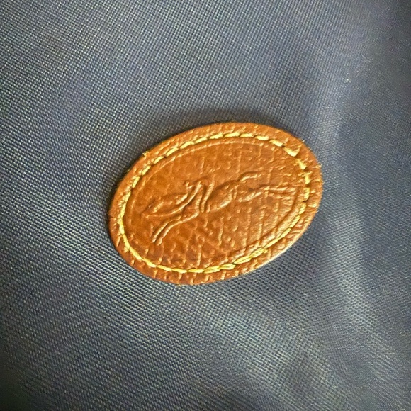 Longchamp Navy and Brown Shoulder Bag - Picture 2 of 5